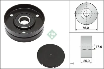 Produktbild von INA 531 1055 10 Spannrolle Keilrippenriemen für VW PASSAT Variant (3B6) PASSAT Variant (3B5) PASSAT (3B3) PASSAT (3B2) für AUDI A4 Avant (8ED, B7)