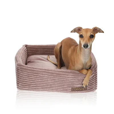 Produktbild von DOTTY Hundesofa CUBE Hundebett Hundekissen Tierbett Katzenbett Hundekorb Schlafplatz Größe S (42 x 42 cm)