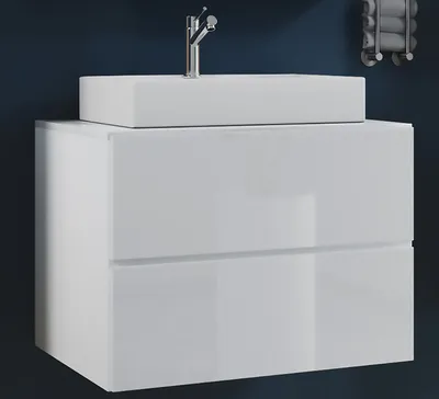Produktbild von VCM 2-tlg. Waschplatz Waschtisch | Waschbecken Unterschrank Breite 60 cm | Badmöbel Set mit Schubladen | Lendas