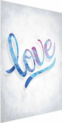 Produktbild von Posterpapier Poster - Love 60x90 cm Text m-A-0752-ao-a