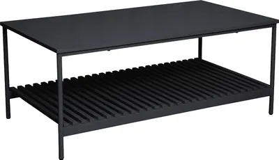 Produktbild von SVITA AMAL Couchtisch Schwarz Coffeetable Moderner Wohnzimmertisch mit Ablage