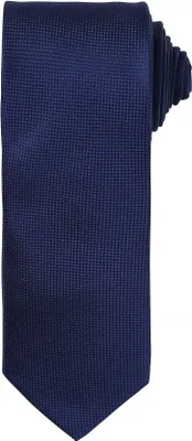 Image de Cravate homme avec motif gaufré discret (2 pièces/paquet) RW6942 (taille unique) (Bleu marine)