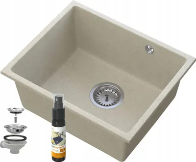 Immagine prodotto di Lavello sottopiano Manado Beige in cromo 50