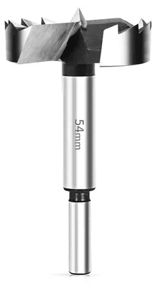 Obrázok produktu pre Vrták Forstner, 54 mm, valcovitá hlava, určený na drevo, priemer vrtu 54 mm, celková dĺžka 90 mm