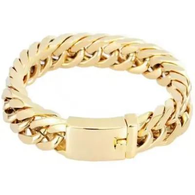 Produktbild von Armband Tomasso - Robustes Edelstahlarmband in Gold für Herren KP34513