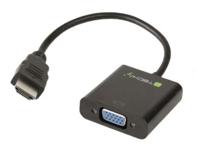 Obrázok produktu pre Techly Videokonverter - HDMI - VGA - Schwarz