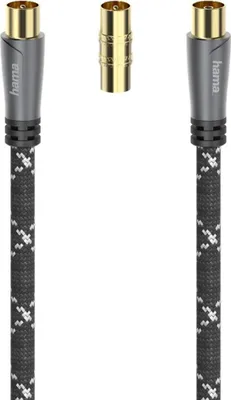 Obrázek produktu pro Hama 7205293 Koaxiální kabel 3 m černý, bílý