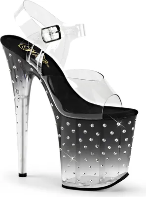 Produktbild von STARDUST-808T Damen Sandale von Pleaser, Transparent EU 38, US 8