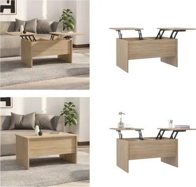 Produktbild von vidaXL Couchtisch Sonoma Eiche 80x50x42,5 cm Holzwerkstoff - Couchtisch - Couchtische - Beistelltisch - Sofatisch