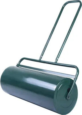 Produktbild von GOPLUS Rasenroller, Rasenwalze befüllbar 63L/48L Füllvolumen, Handwalze Gartenwalze 30 cm/32 cm Durchmesser Metall Rasenroller (48 L, Grün)