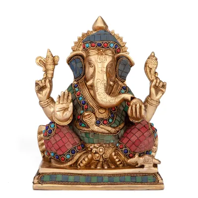 Produktbild von Ganesha Statue, Mehrfarbig, ca. 20 cm