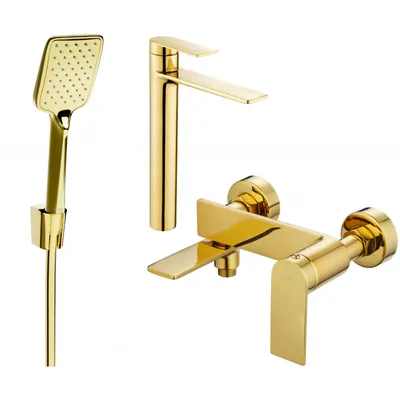 Obrázok produktu pre Mexen Zero R62 vaňová súprava, zlatá - 71113R62-50
