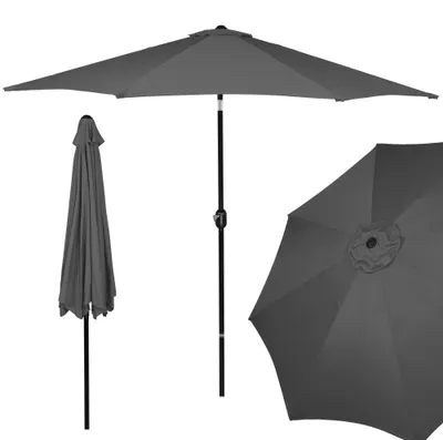 Produktbild von Springos® Gartenschirm XL Sonnenschirm mit Kippfunktion Kurbelsystem 245 x 300 cm Sonnenschutz Terrasse Garten