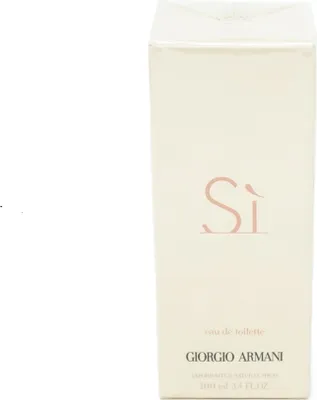 A product box for Giorgio Armani Si Eau de Toilette.