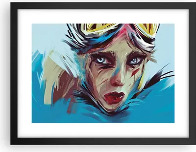 Produktbild von Gerahmtes Poster - Schwarzer Rahmen - Stück Modern Frau - 40x30 cm - Wand Bild - Wanddeko - Wandbilder - Kunstposter - Wandposter - Bilderrahmen - Bilder - Kunstdruck - P2BAA40x30-4650