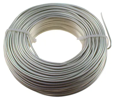 Produktbild von 60m Aluminiumdraht Ø 2mm Aludraht Basteldraht Dekodraht Schmuckdraht perlmutt