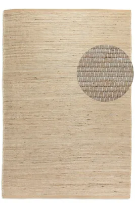 Image de Tapis Hanse Home Handloom 1.0 Jute Dhaka Naturel Or Beige