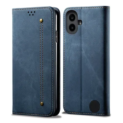 Obrázek produktu pro Pouzdro pro Nothing CMF Phone 1, Kožené Peněženkové Pouzdro s Magnetickým Uzavíráním a Stojánkem modré