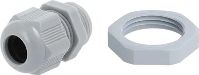 Produktbild von STEX24 PA Verschraubung mit Gegenmutter - STEX24 Eigenmarke PG11x1,41 VPE 1 Polyamid (PA) Gewindelänge 8,0mm - 1 Stück