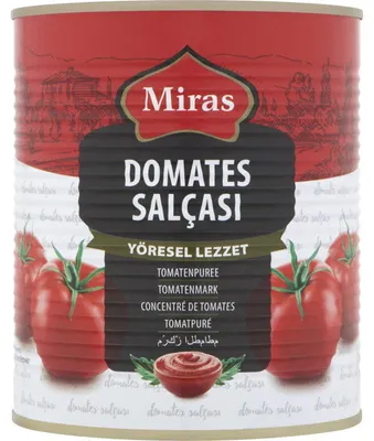 Produktbild von Miras Domates Salcasi Tomatenpüree 800g – Aromatisches Tomatenmark für Küche