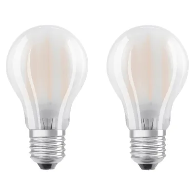 Immagine prodotto di 2 x Osram LED a filamento A60 11W = 100W E27 opaco 1521lm bianco neutro 4000K 300°