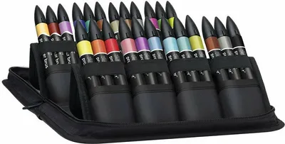 Obrázok produktu pre Pigmentové fixky Winsor & NEWTON Promarker MIX, 24 ks v peračníku