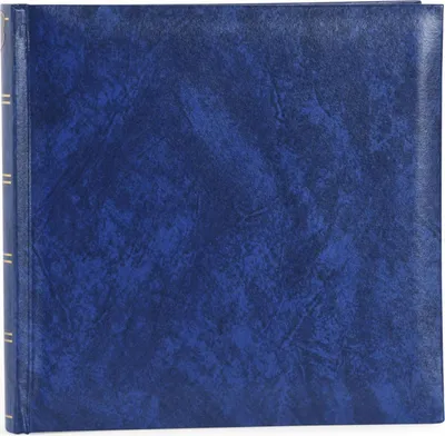 Image de Album photo Henzo BASICLINE bleu 25x24,5 cm 60 pages blanches feuilles de pergamine