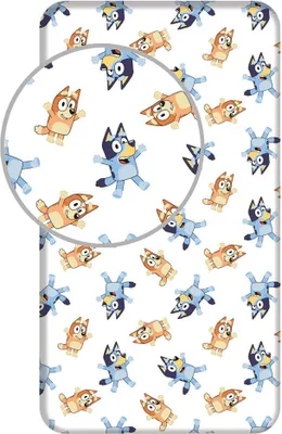 Produktbild von Bluey Spannbettuch Bluey en Bingo - Einzel - 90 x 200 cm - Baumwolle - pre order