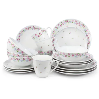 Image de Service de table, porcelaine tchèque, RoseLine, Leander, 20 d. Sans monogramme.