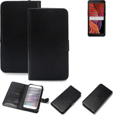 Produktbild von K-S-Trade Handyhülle Schutzhülle kompatibel mit Samsung Galaxy XCover 5 Handy Schutz Hülle Handyhülle Bumper schwarz 1x