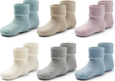 Produktbild von Baby Weihnachten Rutschfeste Wintersocken Baby Jungen Warme Frotteesocken Baby Mädchen Dicke Thermosocken