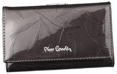 Obrázok produktu pre Stredne veľká lakovaná dámska peňaženka s mincovou časťou - Pierre Cardin