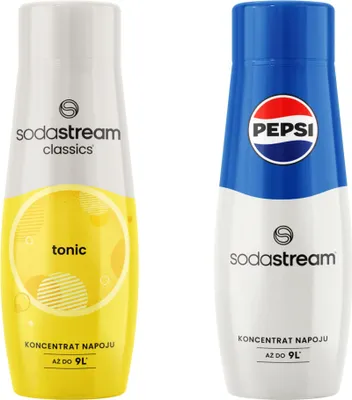 Obrázek produktu pro 2x sirup SODASTREAM TONIC + koncentrát PEPSI Cola pro nasycovací vodu