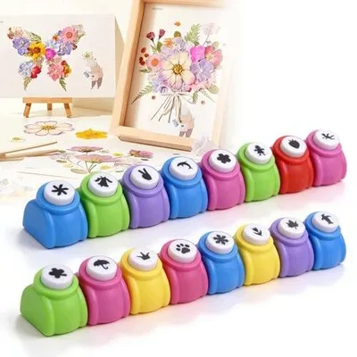 Zdjęcie produktu dla Wycinarka do papieru zestaw 16 sztuk motywów DIY dla dzieci