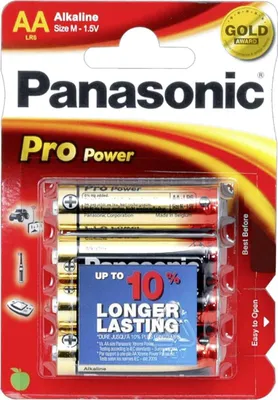 Obrázek produktu pro Panasonic 1x4 LR6PPG, Baterie na jedno použití, Alkalický, 1,5 V, Modrá, Červená, Bílá, 14,5 mm, 14,5 mm