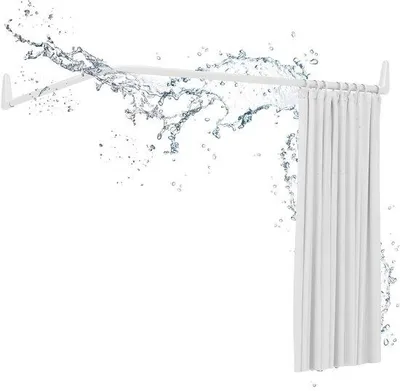 Immagine prodotto di Asta doccia angolare - 70x90/160cm - acciaio inox - per tenda doccia
