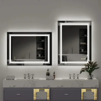 Immagine prodotto di Specchio da bagno - con LED - Specchio - Specchio da bagno illuminato - Antiappannamento - Dimmerabile - Retroilluminato