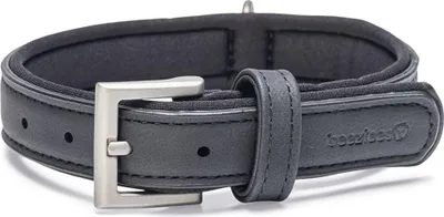 Produktbild von Beeztees Balacron Ax - Hundehalsband - Kunstleder - Schwarz - 31-39 cm x