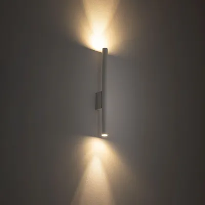 Obrázek produktu pro Bílá nástěnná lampa kovová 2x G9 Up Down H:40cm Moderní osvětlení obývacího pokoje v předsíni nástěnné světlo
