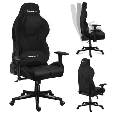 Obrázok produktu pre Huzaro Force 7.9 | herné kreslo kancelárske kreslo kancelárska stolička ergonomická | opierka hlavy výškovo nastaviteľná 3D podrúčky | do 150 kg | látka | čierna