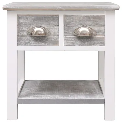 Immagine prodotto di Tavolino grigio 40x40x40 cm in legno di paulownia