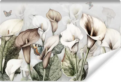 Produktbild von Muralo Vlies Fototapete Blätter Schmetterlinge Pflanzen Natur Wandtapete Br. 90cm x Hö. 60cm