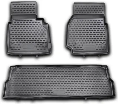 Zdjęcie produktu dla 2007-2020 Land Rover Defender 110 dywaniki podłogowe TPE czarne 3 szt