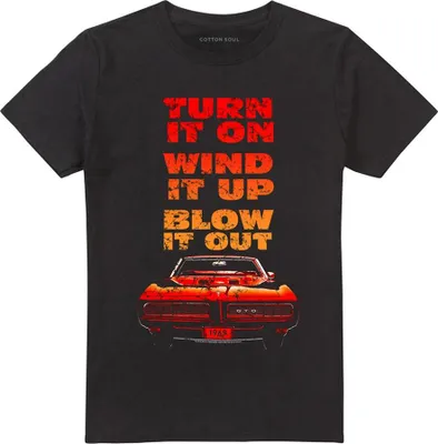 Produktbild von Pontiac - "Blow It Out Gto" T-Shirt für Herren/Damen Uni TV21844 (XXL) (Schwarz/Rot)
