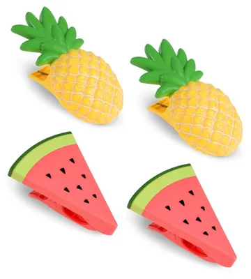 Productafbeelding van Omgoods - Set van 4 Kleurige Handdoekclips voor Strandstoelen