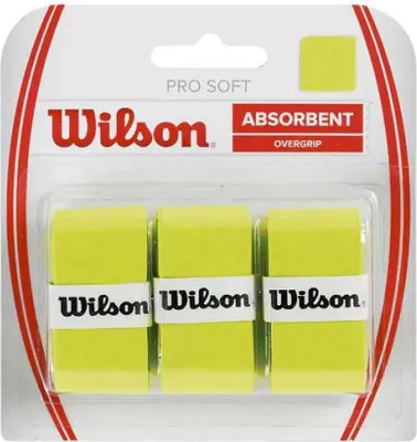 Produktbild von Wilson Soft Overgrip 3er lime Tennis - Griffbänder, 76260156200000
