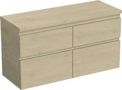 Obrázok produktu pre Skrinka pod umývadlo Jungborn TRENTA dub kendal prírodný 116,7 x 64,6 x 44,5 cm