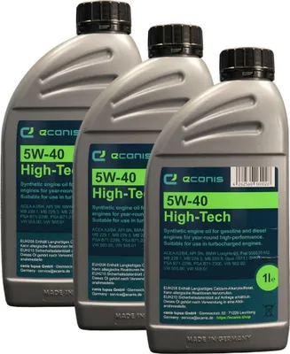 Produktbild von Motoröl Multipack 3x1 Liter 5W-40 A3/B4 SN ECANIS High-Tech synthetisch für PKW