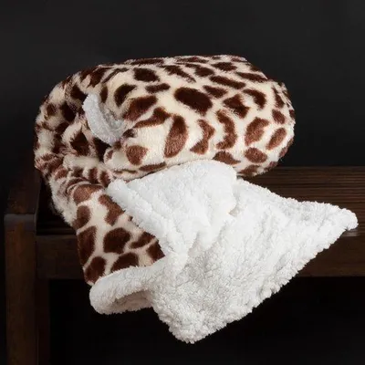 Productafbeelding van Famanu Sherpa Fleece plaid, 127 x 152 cm - Omkeerbaar en machinewasbaar