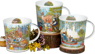 Produktbild von 3er Set Dunoon Becher Lomond Woodland Tales Waldtiere für 320ml Formano WA